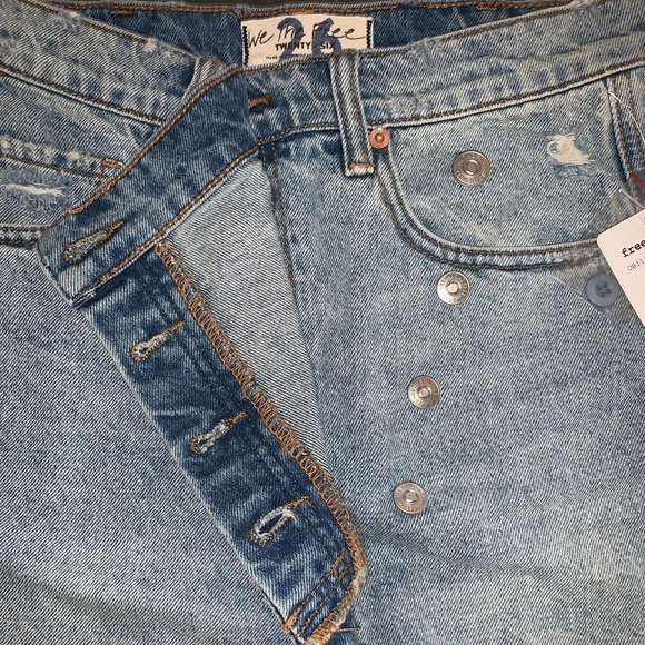 NWT Free People Parker Wrap Denim Skirt - Picture 6 of 9